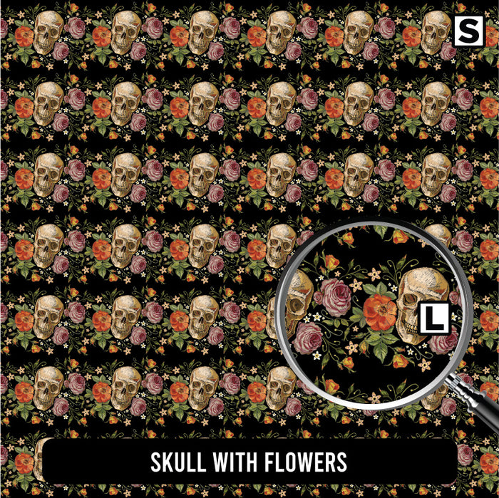 Skull with Flowers