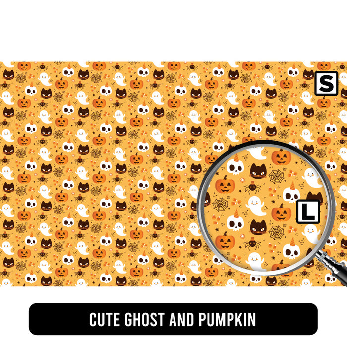 Cute Ghost and Pumpkin