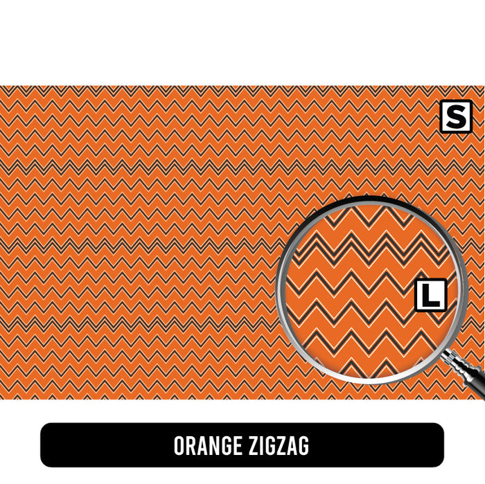Orange Zigzag