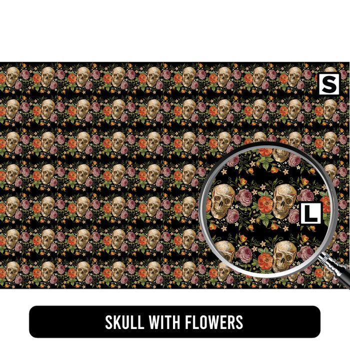 Skull with Flowers