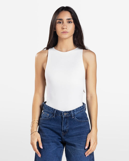 HALTER BODYSUIT OFF-WHITE 1