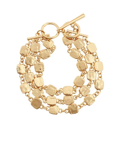 Gold chain bracelet