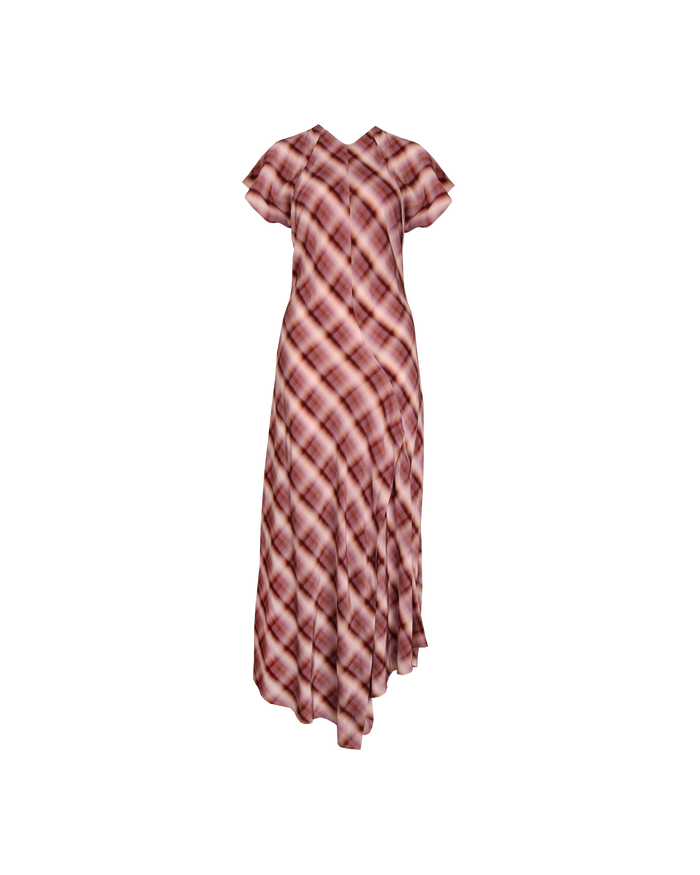 HAZE MIDI DRESS HAZE TARTAN
