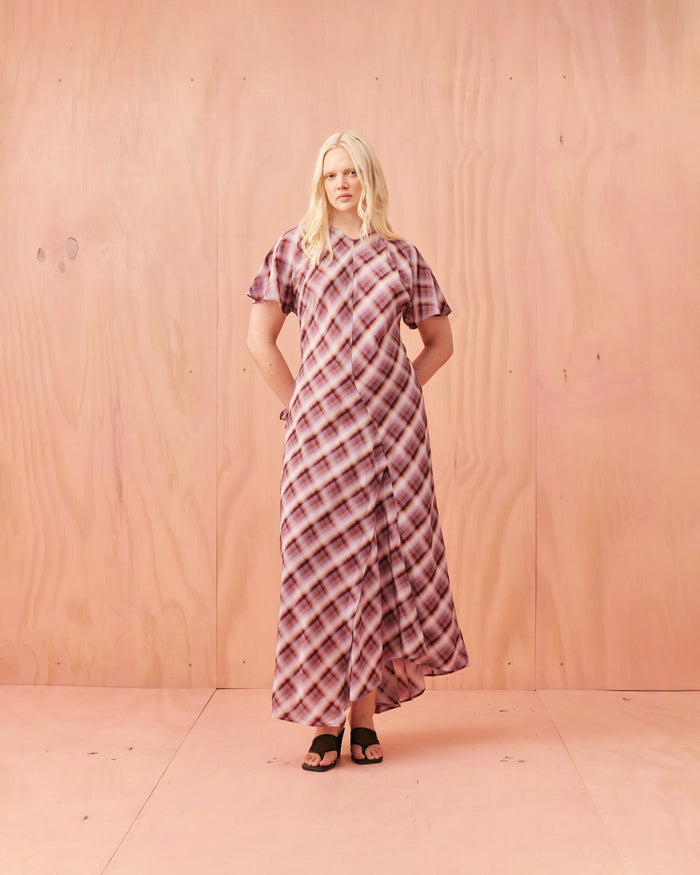 HAZE MIDI DRESS HAZE TARTAN