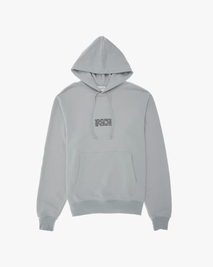 Helmut Lang Mens Distort Hoodie - Iceberg