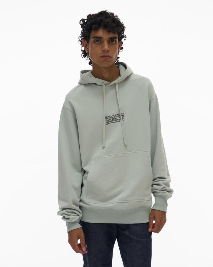 Helmut Lang Mens Distort Hoodie - Iceberg
