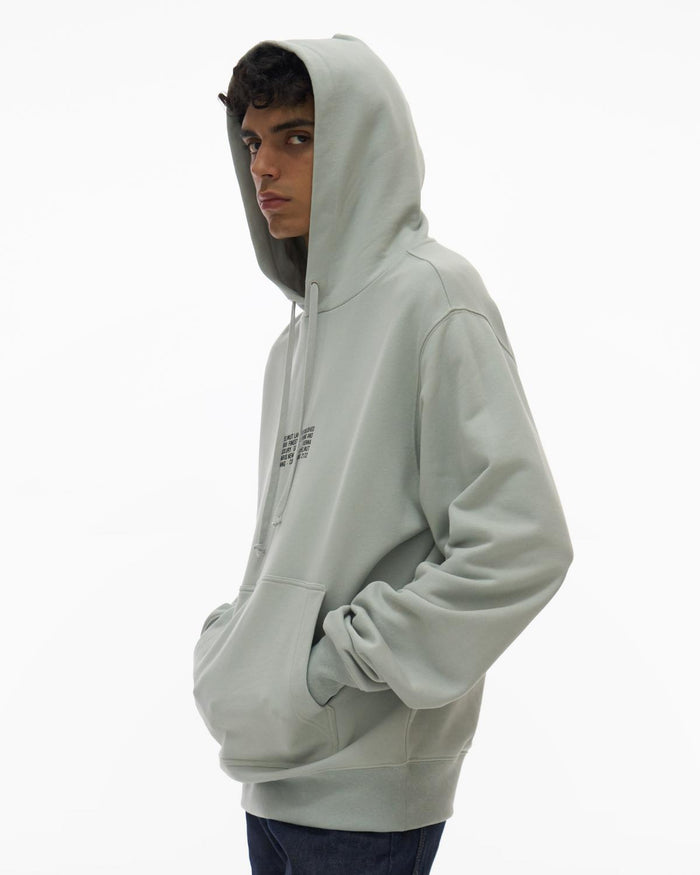 Helmut Lang Mens Distort Hoodie - Iceberg