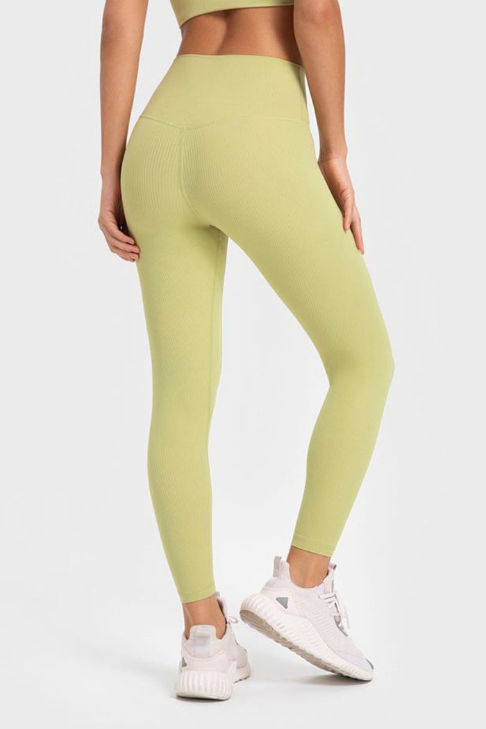 Highly Stretchy Wide Waistband Yoga Leggings - Madikfashions.com