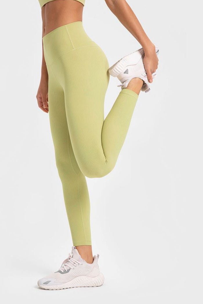 Highly Stretchy Wide Waistband Yoga Leggings - Madikfashions.com