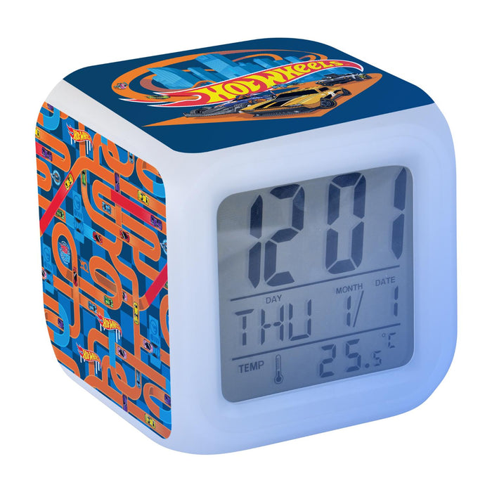 Hot Wheels Digital Clock - Blue (DC01-H-WHT)