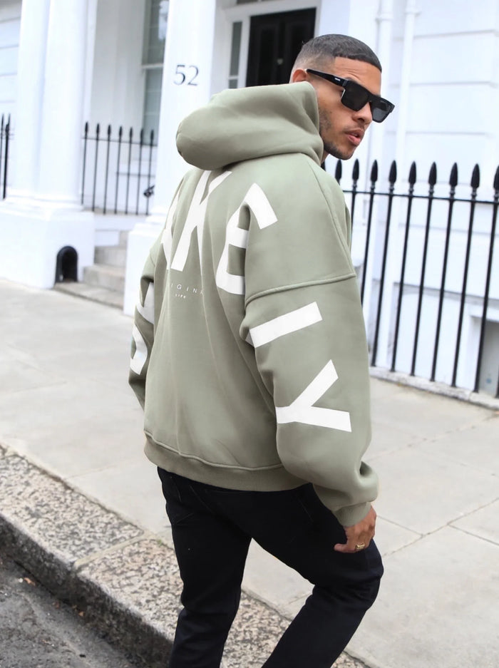 Idris Oversized Hoodie - Olive