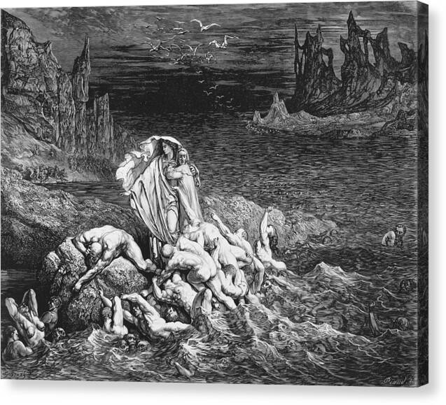 Inferno Canto 7 - Canvas Print