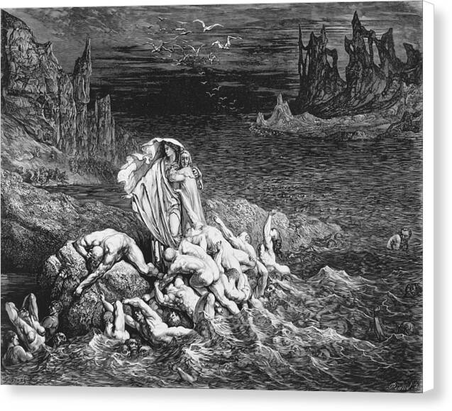 Inferno Canto 7 - Canvas Print