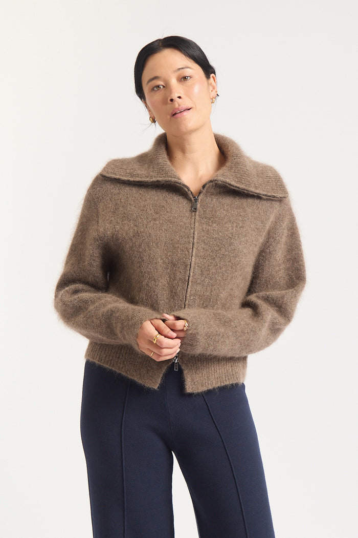 June Jacket  In Mushroom