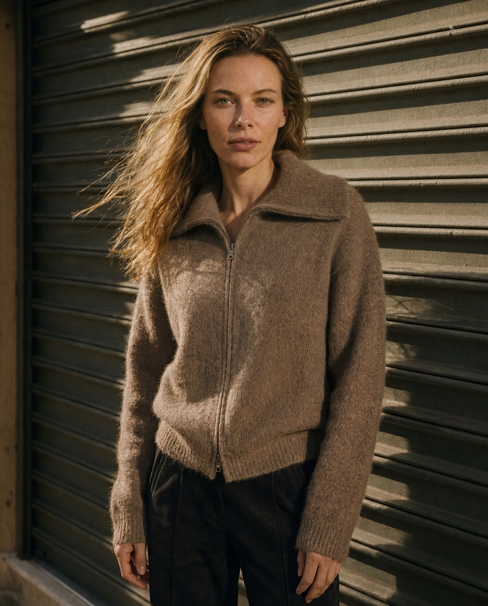 June Jacket  In Mushroom