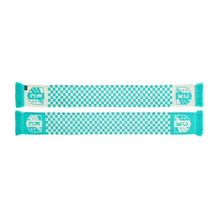 KC Current Teal Checkers Scarf