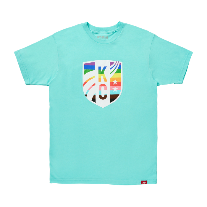 KC Current Unisex Teal Comfy Pride T-Shirt