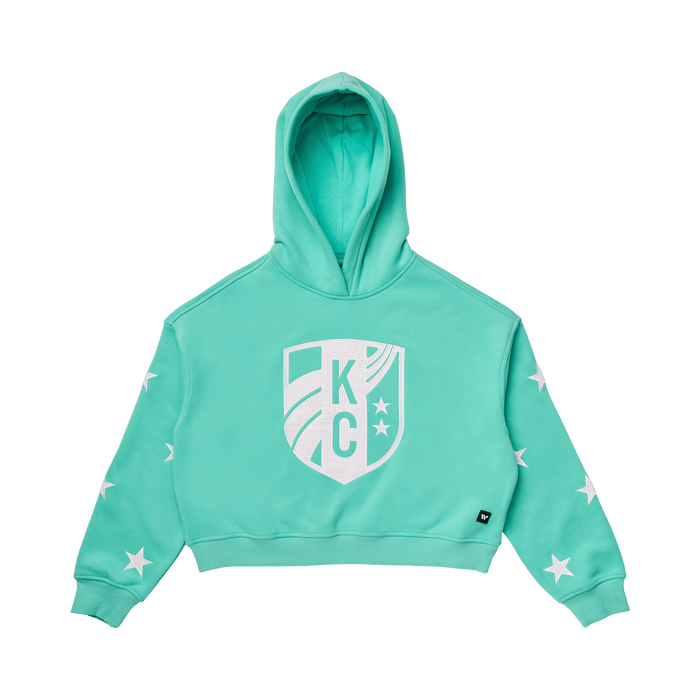 KC Current Women's Bejeweled Crop Hoodie