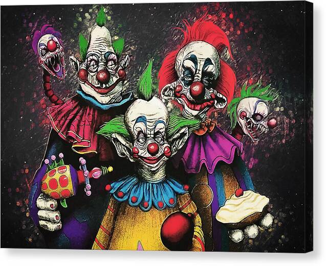 Killer Klowns From Outer Space - Canvas Print