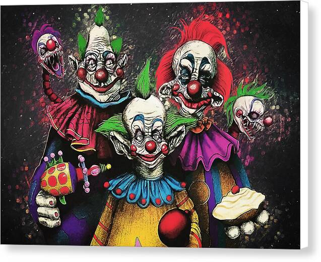 Killer Klowns From Outer Space - Canvas Print