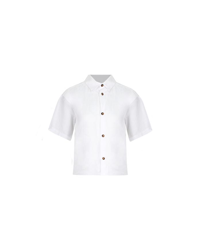 KOS LINEN SHIRT WHITE