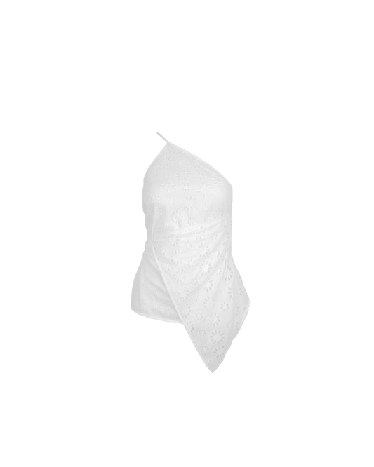 LEONIE WRAP TOP WHITE