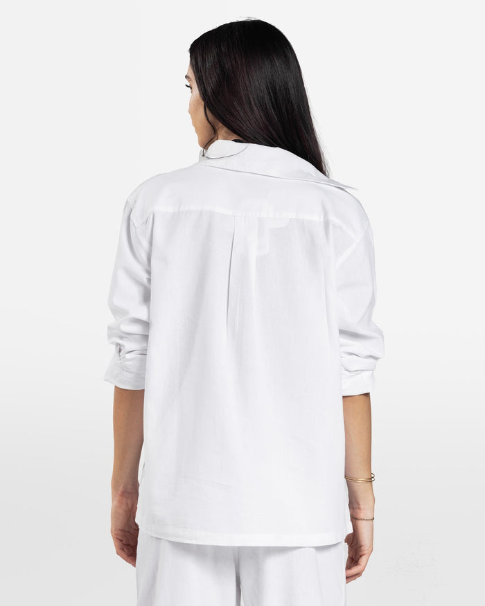 LINEN SHIRT WHITE 2