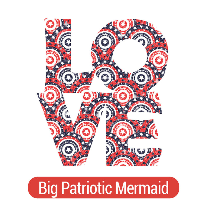 Love Silhouette Theme PAC Glitter HTV - 14 patterns (8")