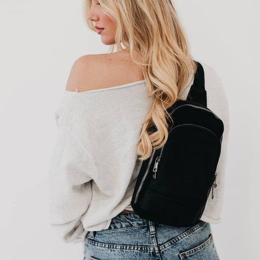 L'uomo RFID-Blocking Crossbody Sling Bag