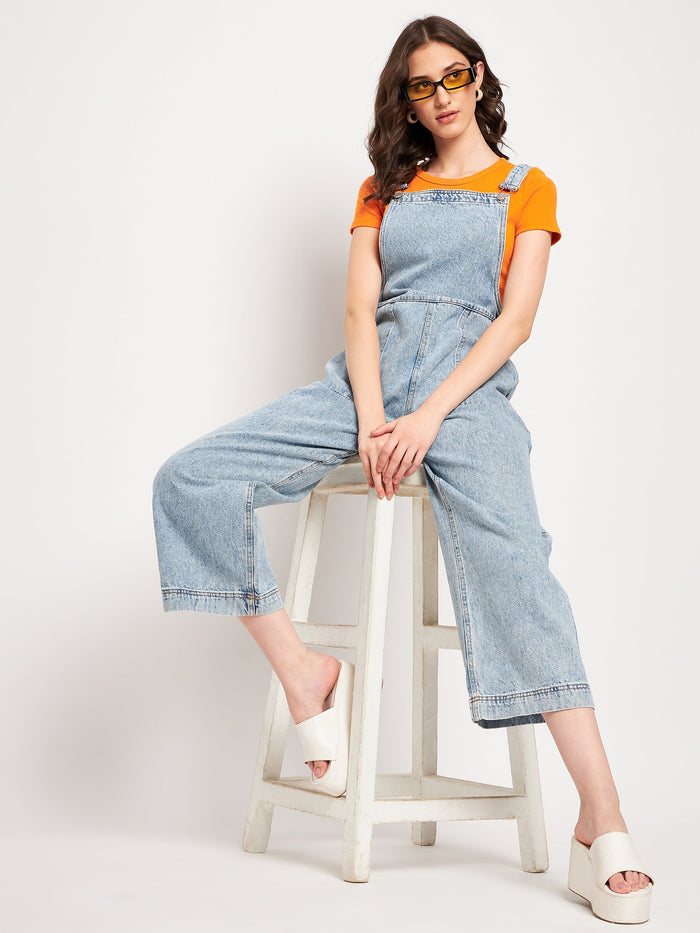 Madame Blue Denim Dungarees