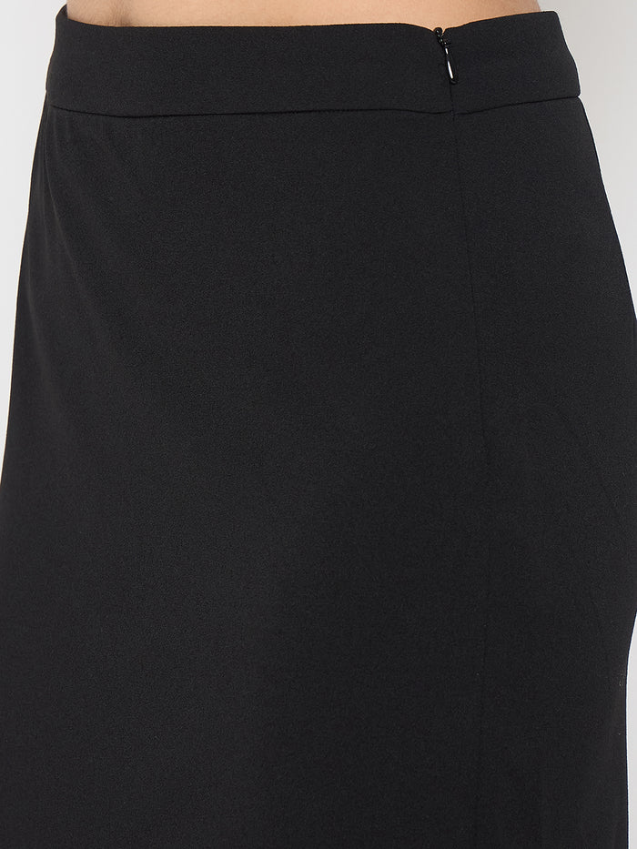 Madame Embellished Halter Neck Top and Skirt Black Coord Set