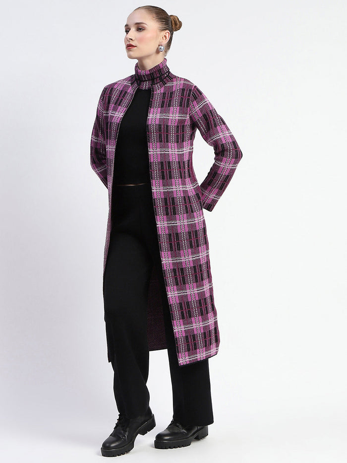 Madame Mauve Geometric Print Shrug With Sleeveless Top And Bottom Co-Ord Set