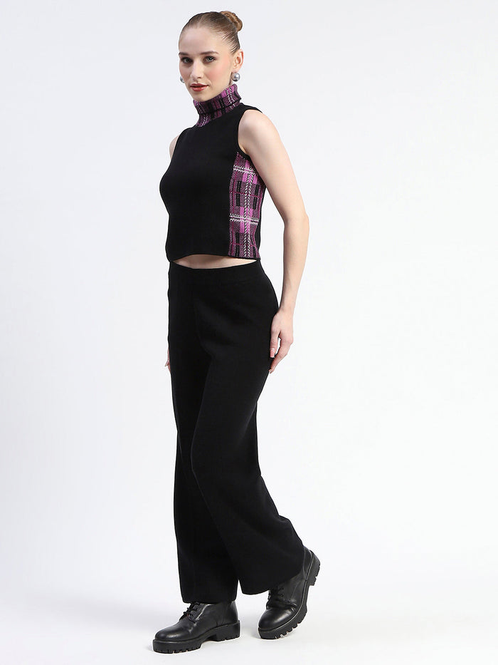 Madame Mauve Geometric Print Shrug With Sleeveless Top And Bottom Co-Ord Set