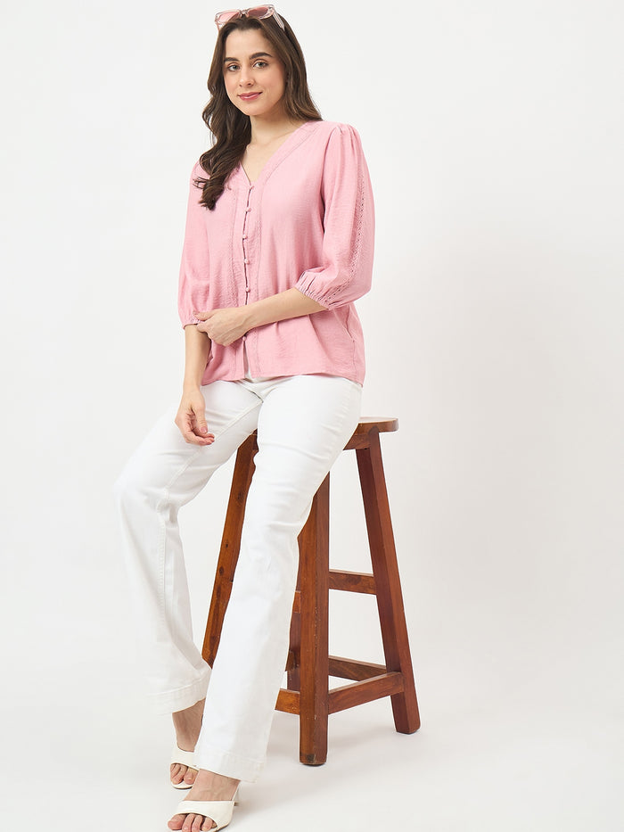 Madame Pink Rayon-Blend Cami Top