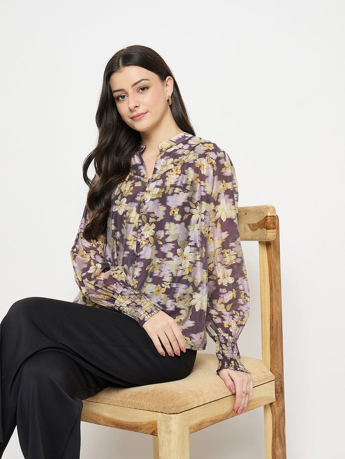Madame Plum Printed Top