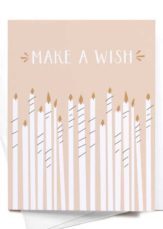 Make A Wish Birthday Candles Card