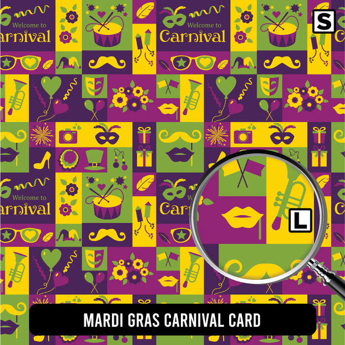 Mardi Gras Carnival Card