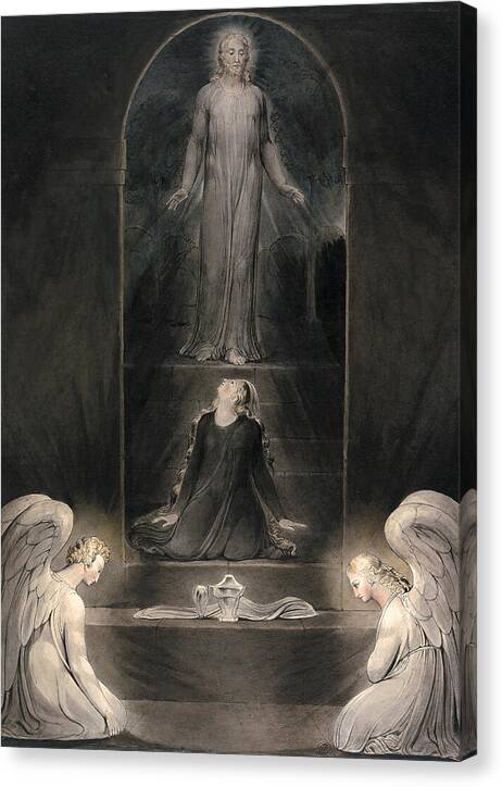 Mary Magdalen at the Sepulchre - Canvas Print