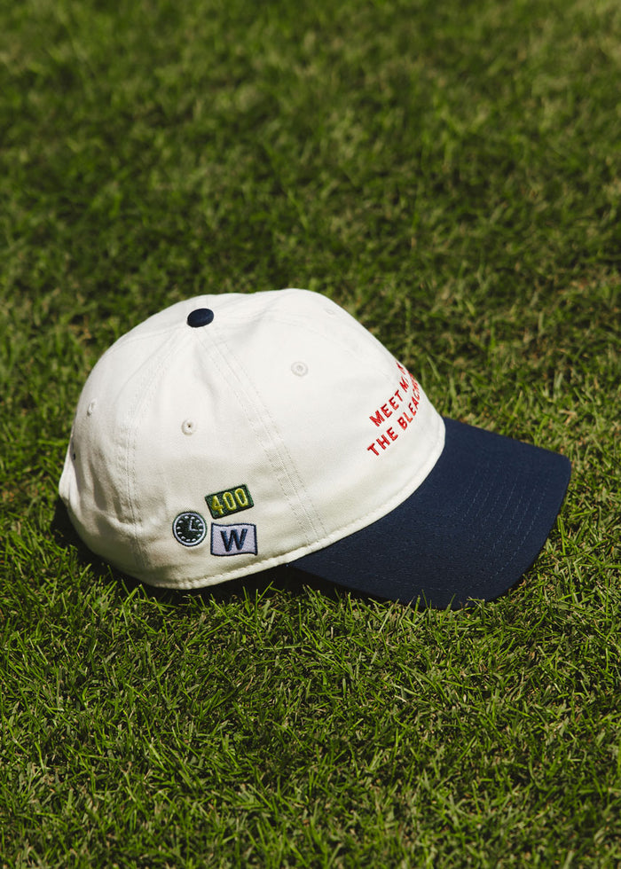 Meet Me In The Bleachers Dad Hat - Ivory & Navy