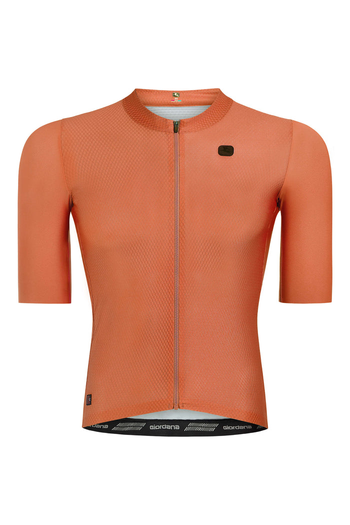 Men's FR-C Pro Jersey by Giordana Cycling, SIENNA ORANGE, Made in Italy
