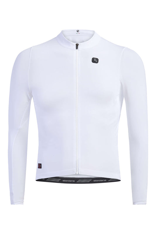 Men's FR-C Pro Lightweight Long Sleeve Jersey by Giordana Cycling, WHITE, Made in Italy