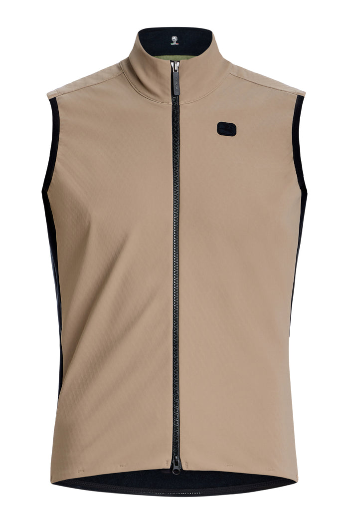 Men's SilverLine Thermal Vest by Giordana Cycling, SAND, Made in Italy