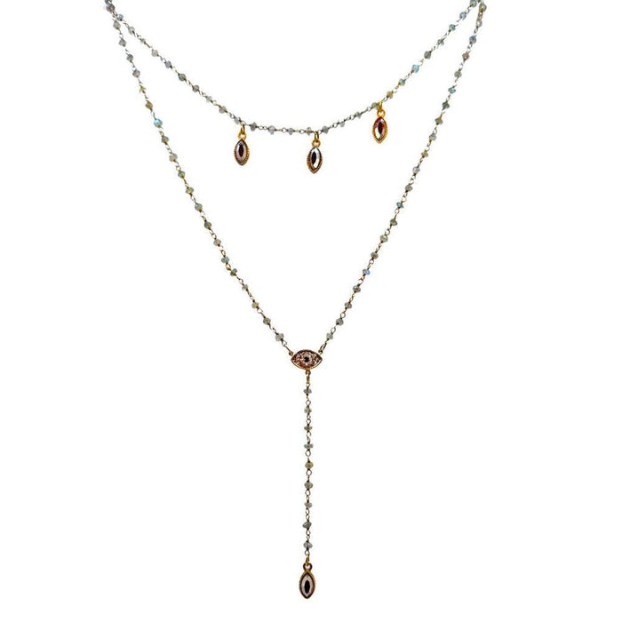 Mini Eye Bikini Necklace-Virgins Saints and Angels-Swag Designer Jewelry