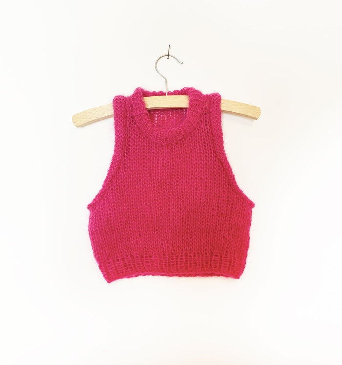 Mini Saga Vest strikkeopskrift