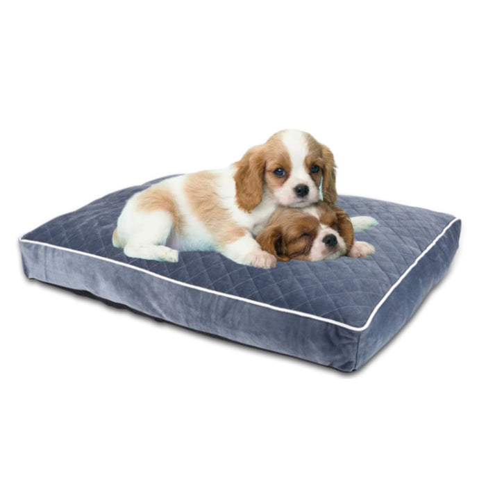 Mojopanda Velvet Haven: Eco-Luxe Rectangle Pet Bed for Ultimate Comfort