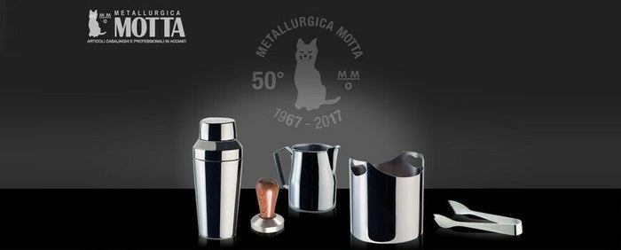 Motta Flat Stainless Coffee Tamper ø 49mm Black Handle for Pavoni Pre Millennium - Coffeesection