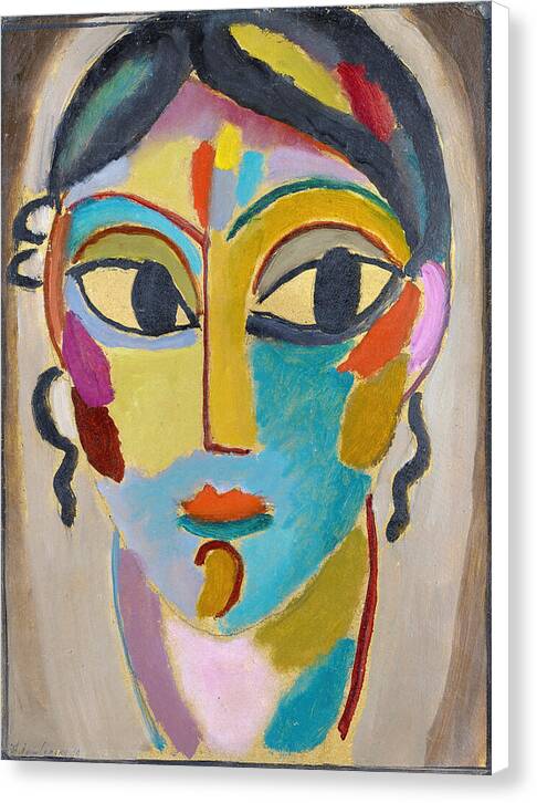 Mystical Head, Head Of A Girl - Canvas Print