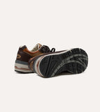 New Balance ‘Luxury Leather’ Chocolate Plum and Caramel Made in UK 991v1 Trainers
