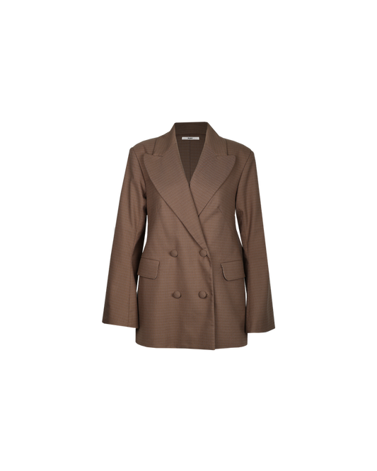NORTH BLAZER BROWN CHECK
