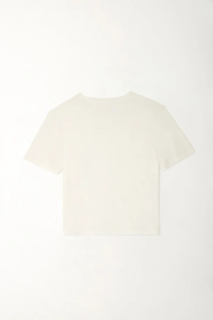 Off-White V-Neck T-Shirt for Women